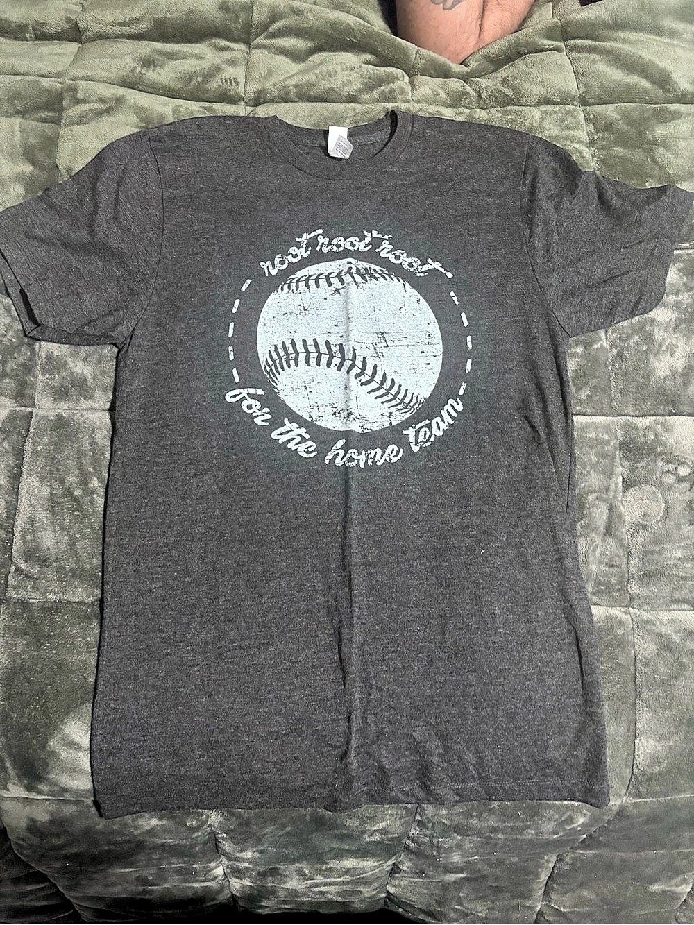 Tultex Graphic Baseball Tee Size Medium